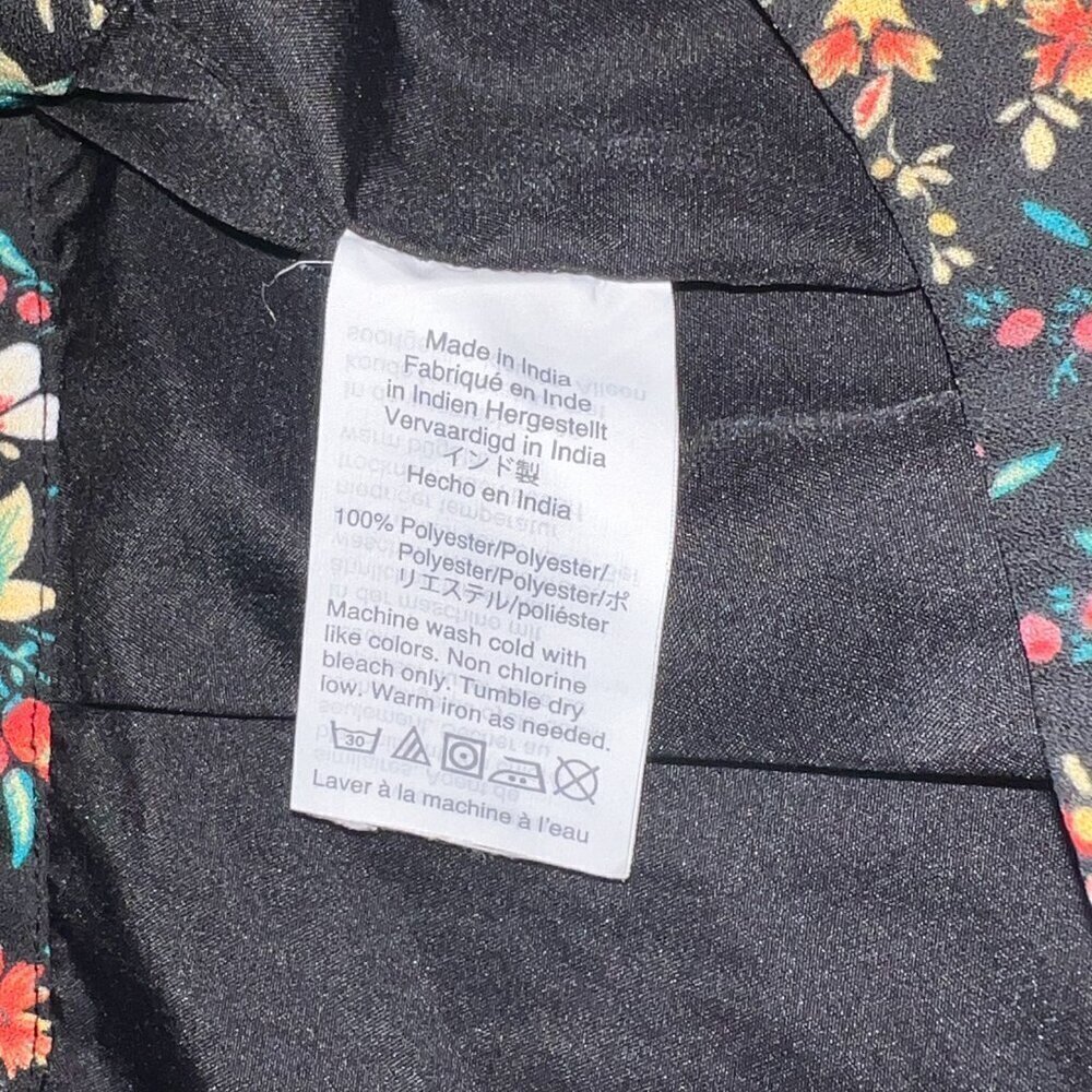 J. Crew Mercantile Women's Skirt Floral Flare Lined Zip Knee Length Size 8 - Picture 3 of 4